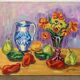 Still life, oil on canvas signed Gisèle Renaut (1930-2020)