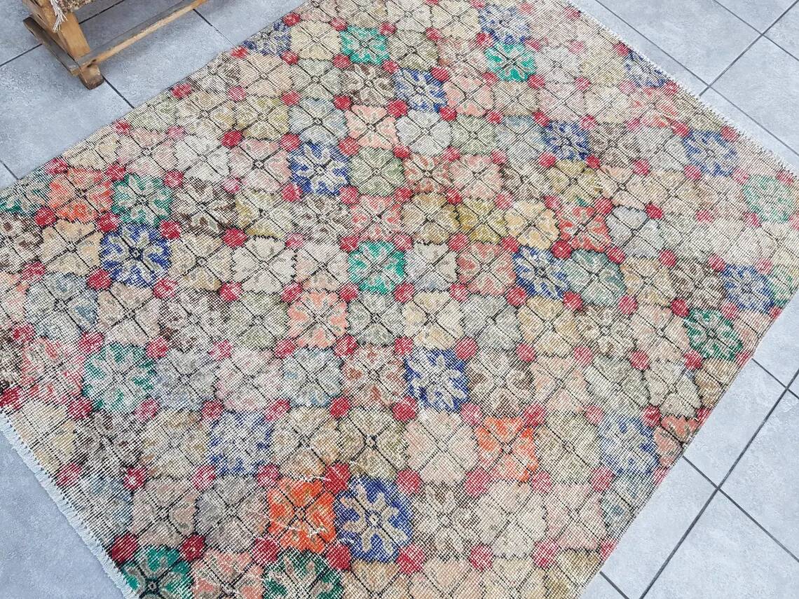 Geeometric Vintage Anatolian Rug sku 1081