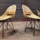 Set of 4 beige chairs by Miroslav Navràtil by Vertex