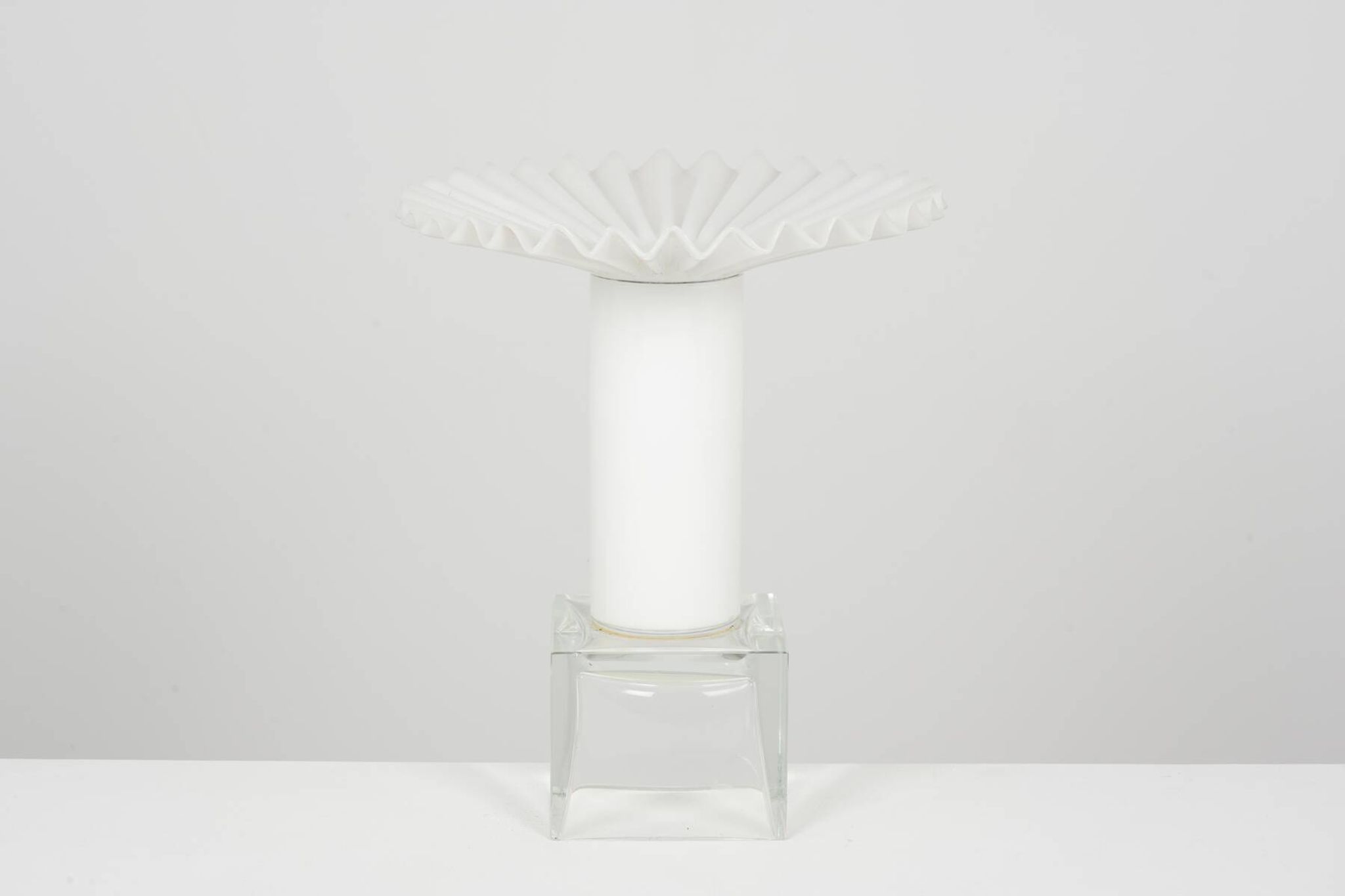 Italian glass vase circa 1980