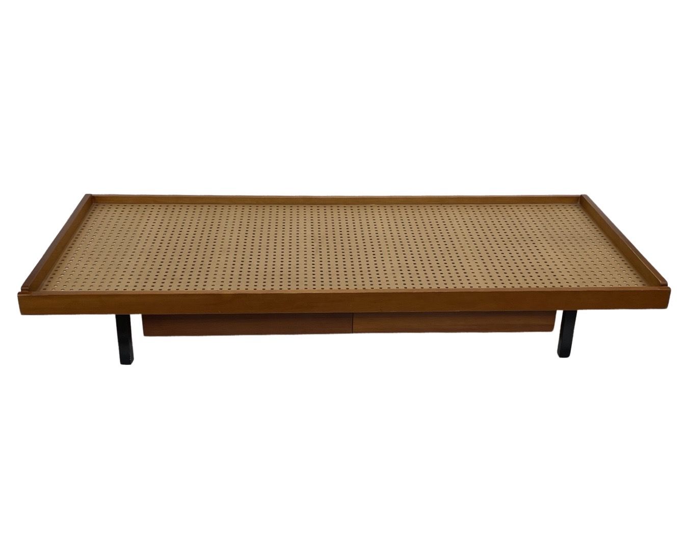 Vintage wooden daybed bed with drawers, Netherlands, 1960
