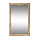 19th century mercury mirror patinated trumeau