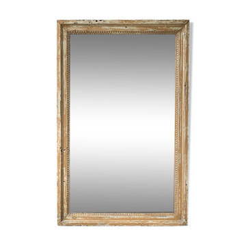 19th century mercury mirror patinated trumeau