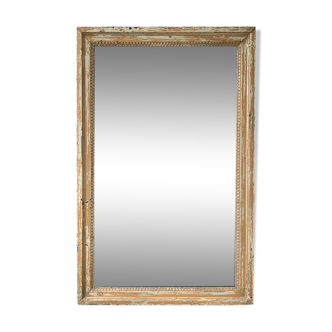 19th century mercury mirror patinated trumeau