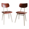 2 chaises tchèque vintage en bois, Ton ex Thonet, 1960