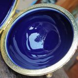 Old Large Egg Porcelain Jewelry Box Set