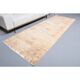 Vintage Turkish Hand-Knotted Wool Cotton Beige Runner Rug 111x305