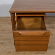 Mid-Century Teak Desk by I.B Kofod-Larsen for Seffle Möbelfabrik, Sweden, 1950s
