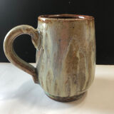 Salted stoneware cup by Marcel Aubry