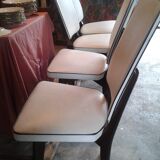 4 vintage chairs in skai