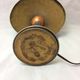 Lampe en chrome 1930 double patine art deco metal doré et cuivre