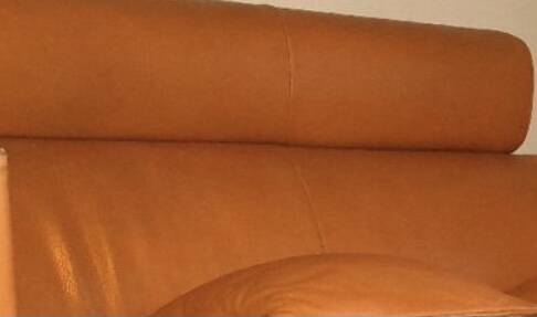 Designer leather sofa