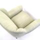 Pair of Light Green Armchairs with Wooden Structure, Italy