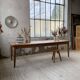 Farmhouse table with spindle legs in oak and pine, 2.5m