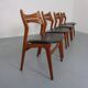Teak Model 310 Dining Chairs by Erik Buch for Chr. Christensen, Denmark, 1960s, Set of 4