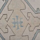 Bohemian hand knotted Oushak rug sku 3484