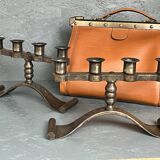 Pair of Art Deco candlesticks from the 1930s by Charles Piguet