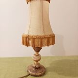Table lamp in spelter and onyx
