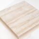 Vintage coffee or side table. Travertine marble. Italy, 1980s