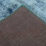 Oversized blue and green wool turkish carpets