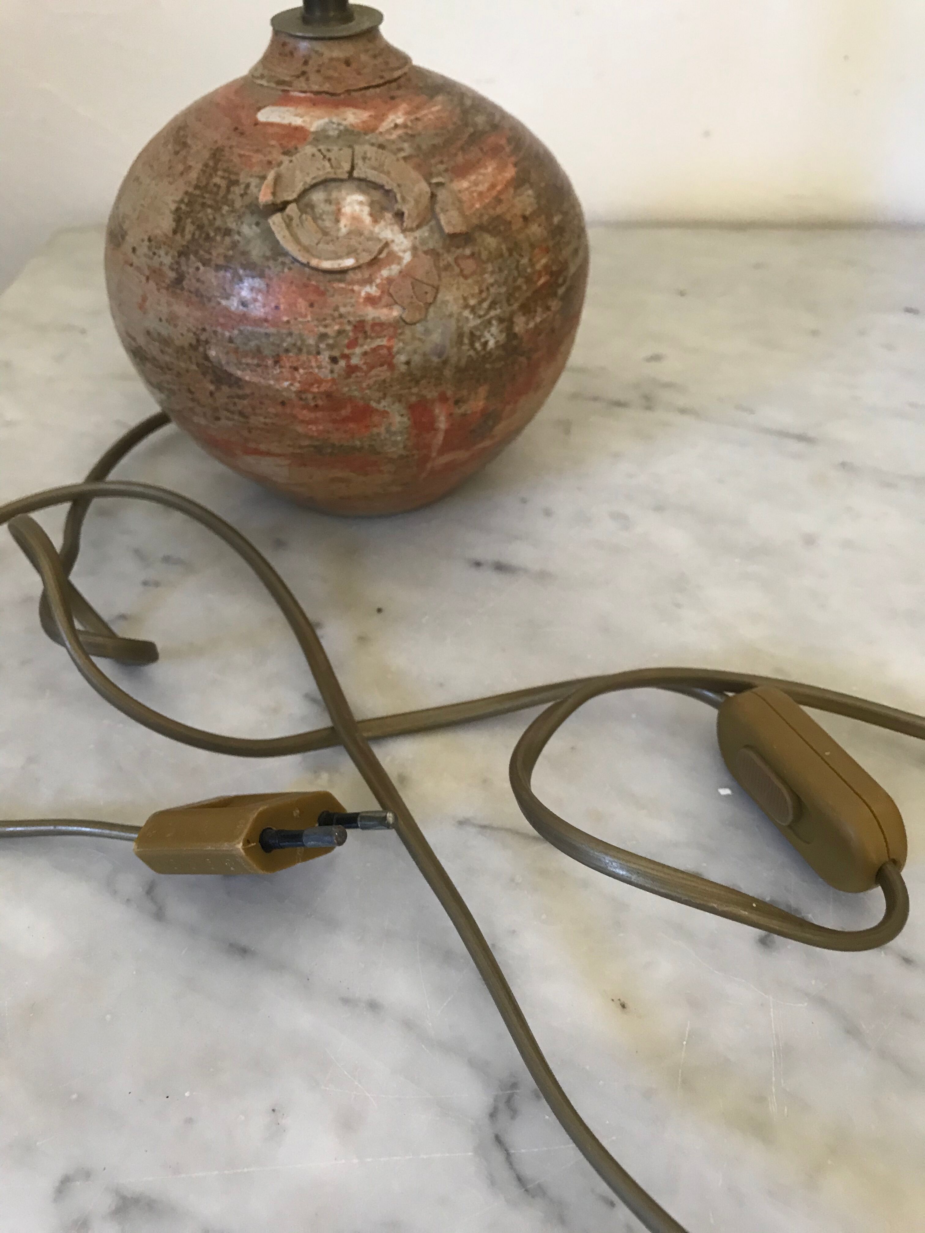 Vintage sandstone lamp foot