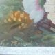 Framed floral painting signed Flo Presson, oil on panel by the painter Regi.