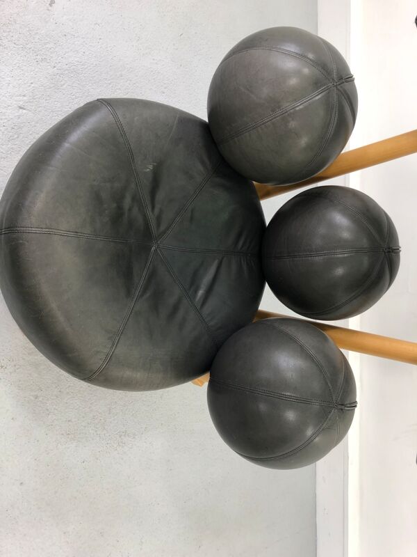 Fauteuil en cuir par Peter Opsvik pour Stokke, Norvège