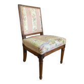 Chaise basse Louis XVI en merisier chevillé époque début XIXe