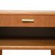 Scandinavian vintage bedside table with brass handle