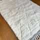 Berber carpet blessed white ouarain patterns with reliefs and black finishes