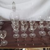 Glass and decanter assembly