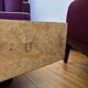 Vintage elm burl coffee table