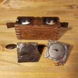 Salière et poivrière en bois