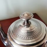 English silver metal teapot early 20th century