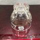 Series of 10 cups, glass 50s/60s glass small model floral decoration