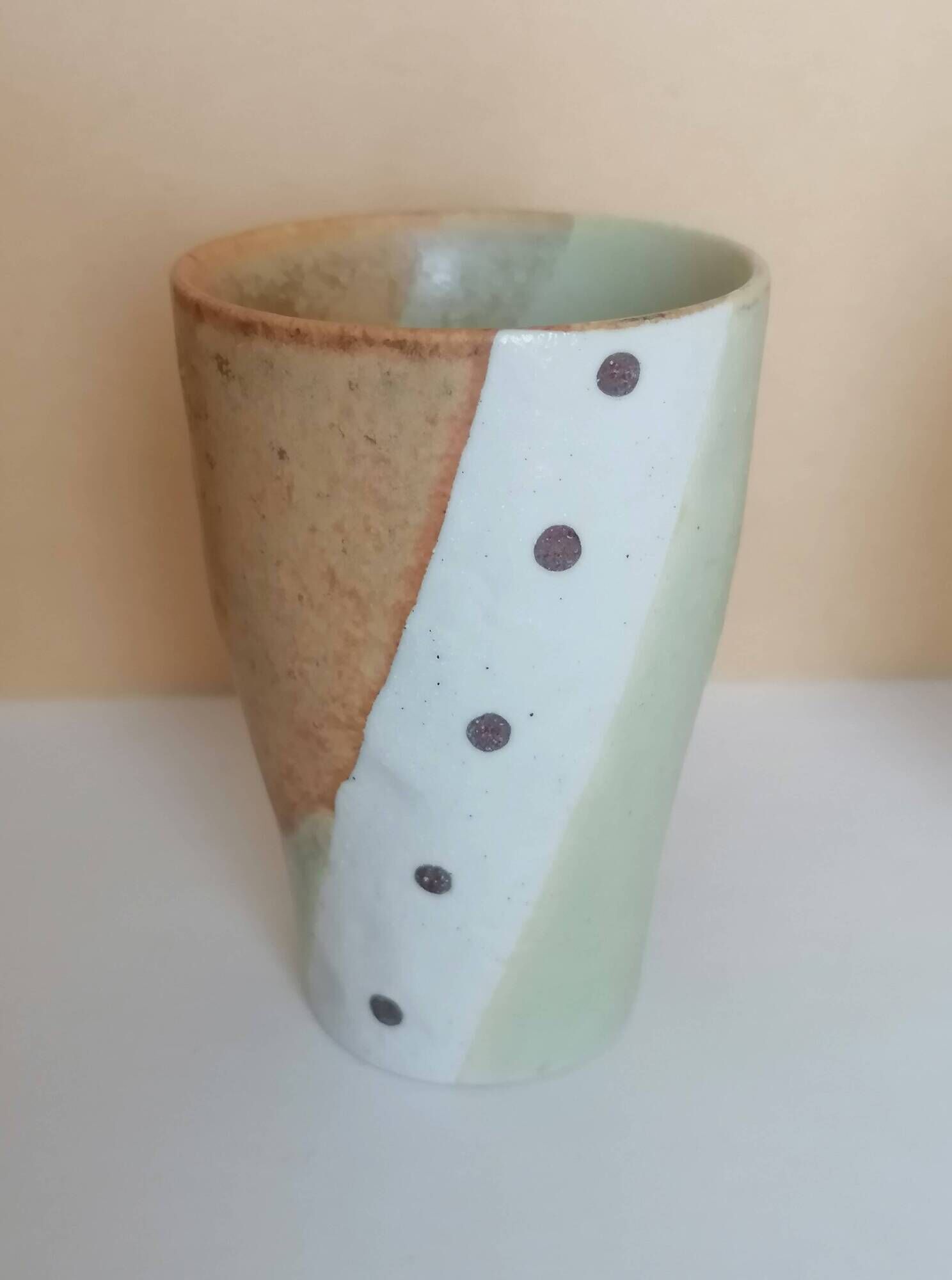 4 ceramic cups handcrafted
