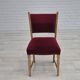 1970s, set of 6 Danish dinning chairs, very good condition, oak wood.