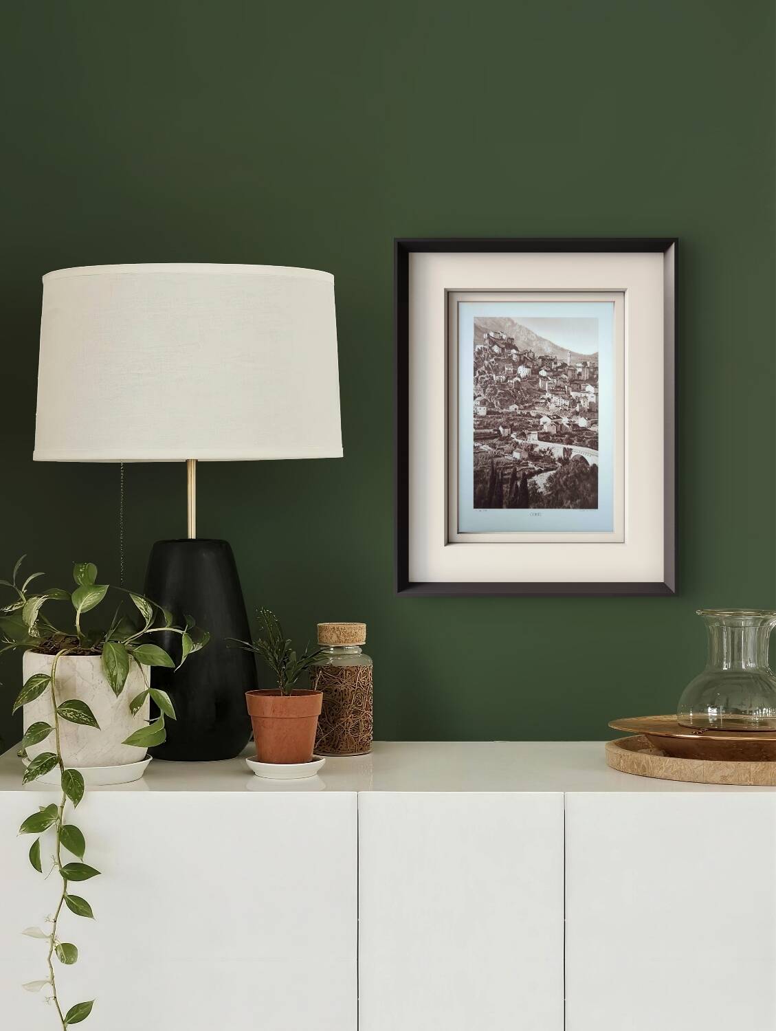 Cut, Corsica, vintage, photo board printed in 1935.