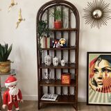 Vintage bamboo shelf and dare