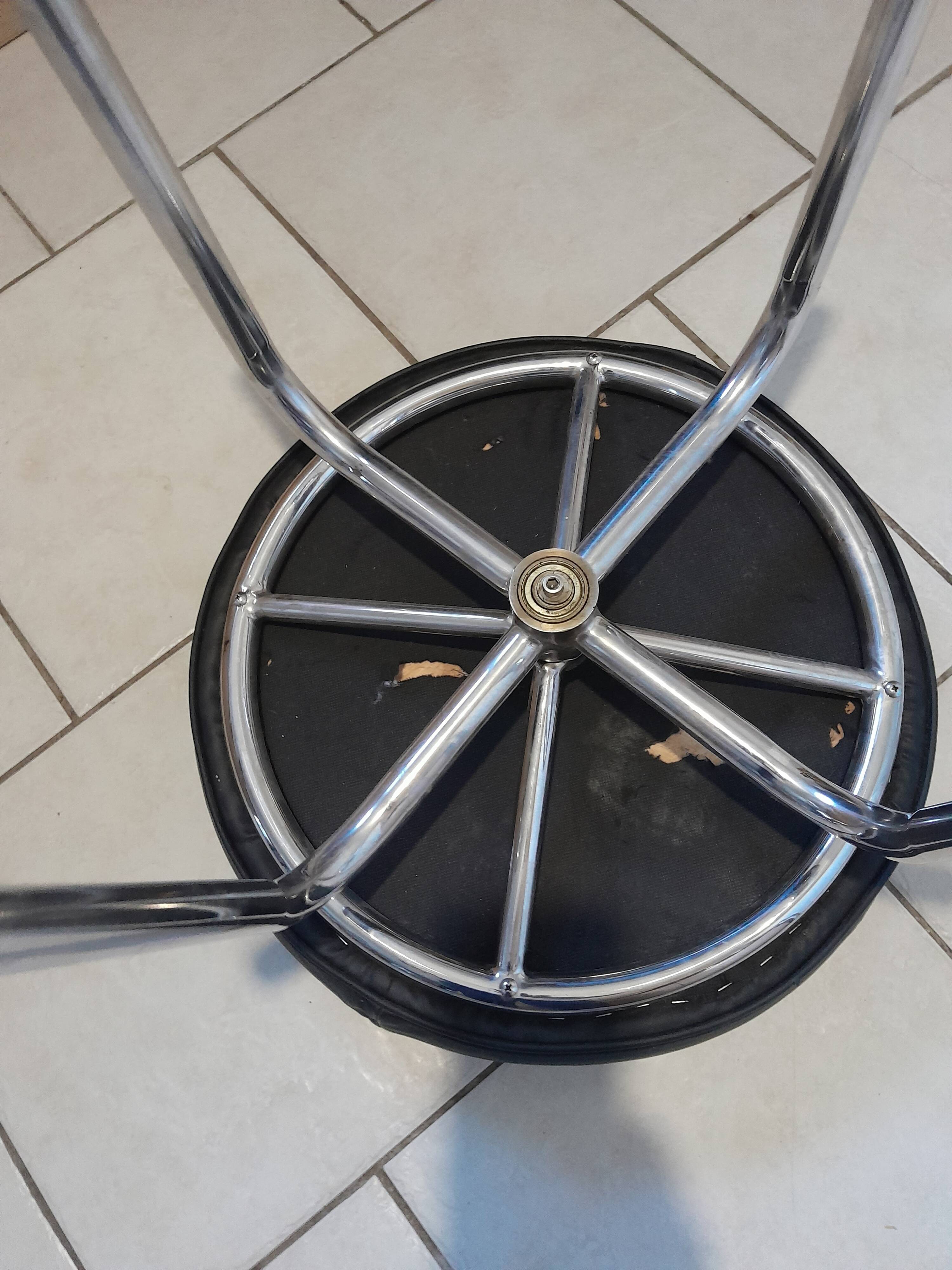 Vintage designer swivel stool from the 70s 80s