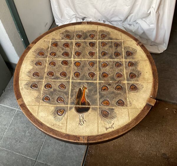 Table basse signée barrois de vallauris