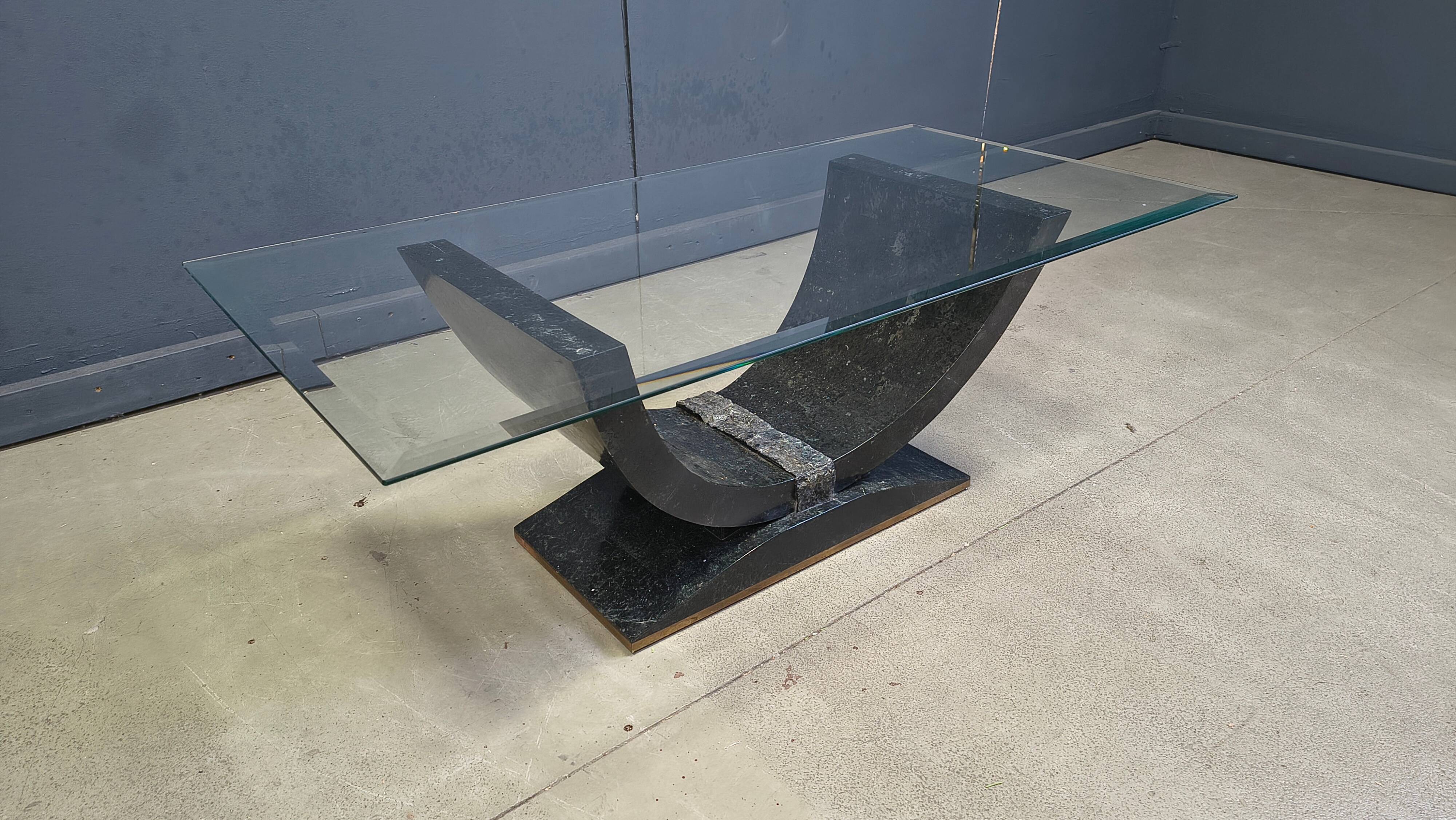 Vintage tessellated coffee table by Maitland Smith, 1980s
