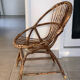 Rattan armchair for children