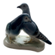 Oiseaux à la grise robe en porcelaine vintage