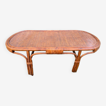 Rattan coffee table