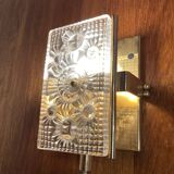 Pair of glass wall lights in Scandinavian design from the 1950s.