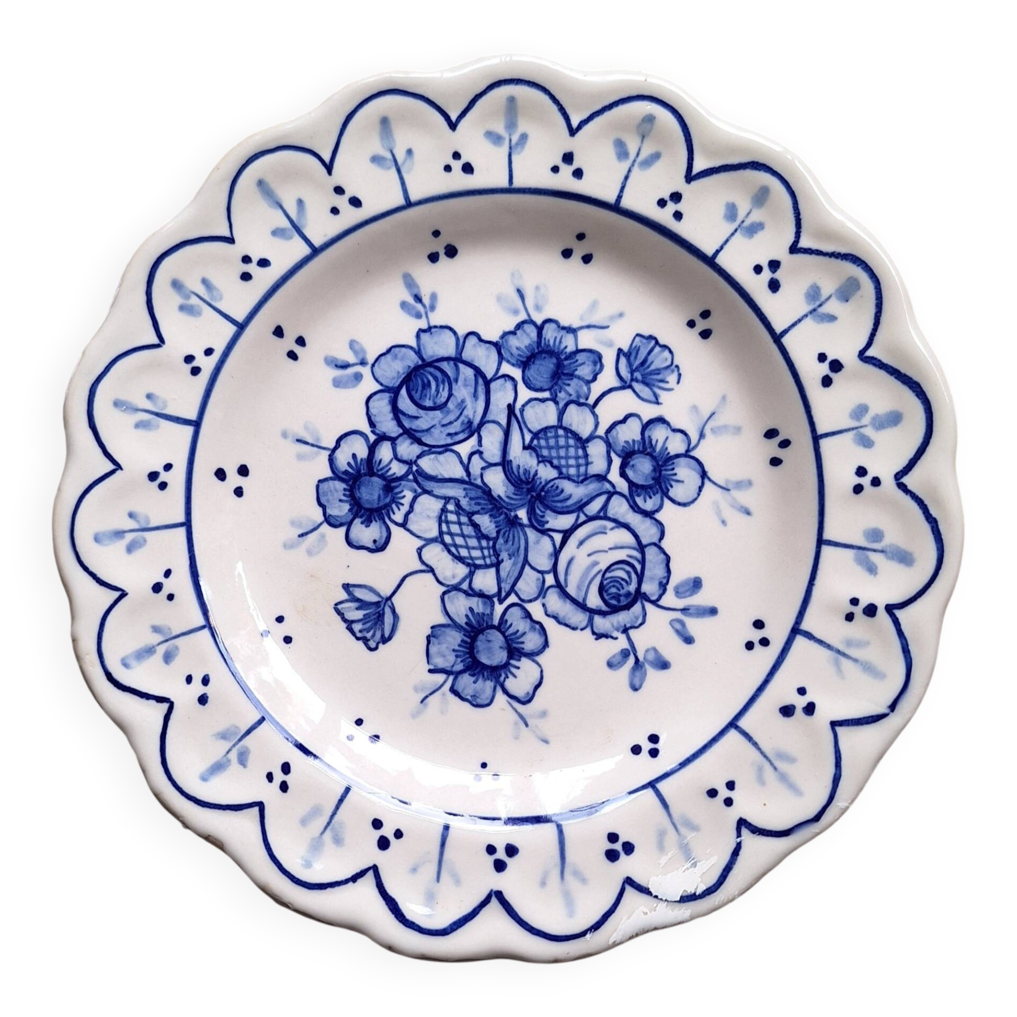 Decorative plate in Ibiza earthenware