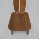 4x Brutalist Dining Chair in Oak by De Puydt, 1970s