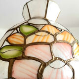 Mother-of-pearl suspension with art deco flowers