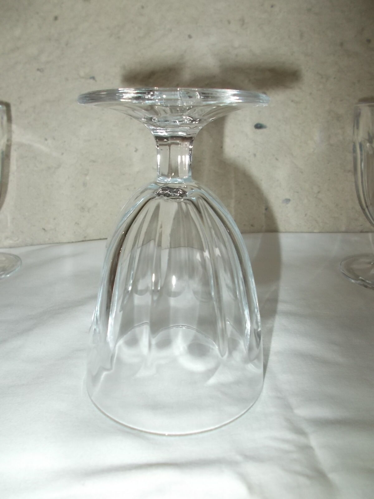 Set of 9 antique stemmed glasses